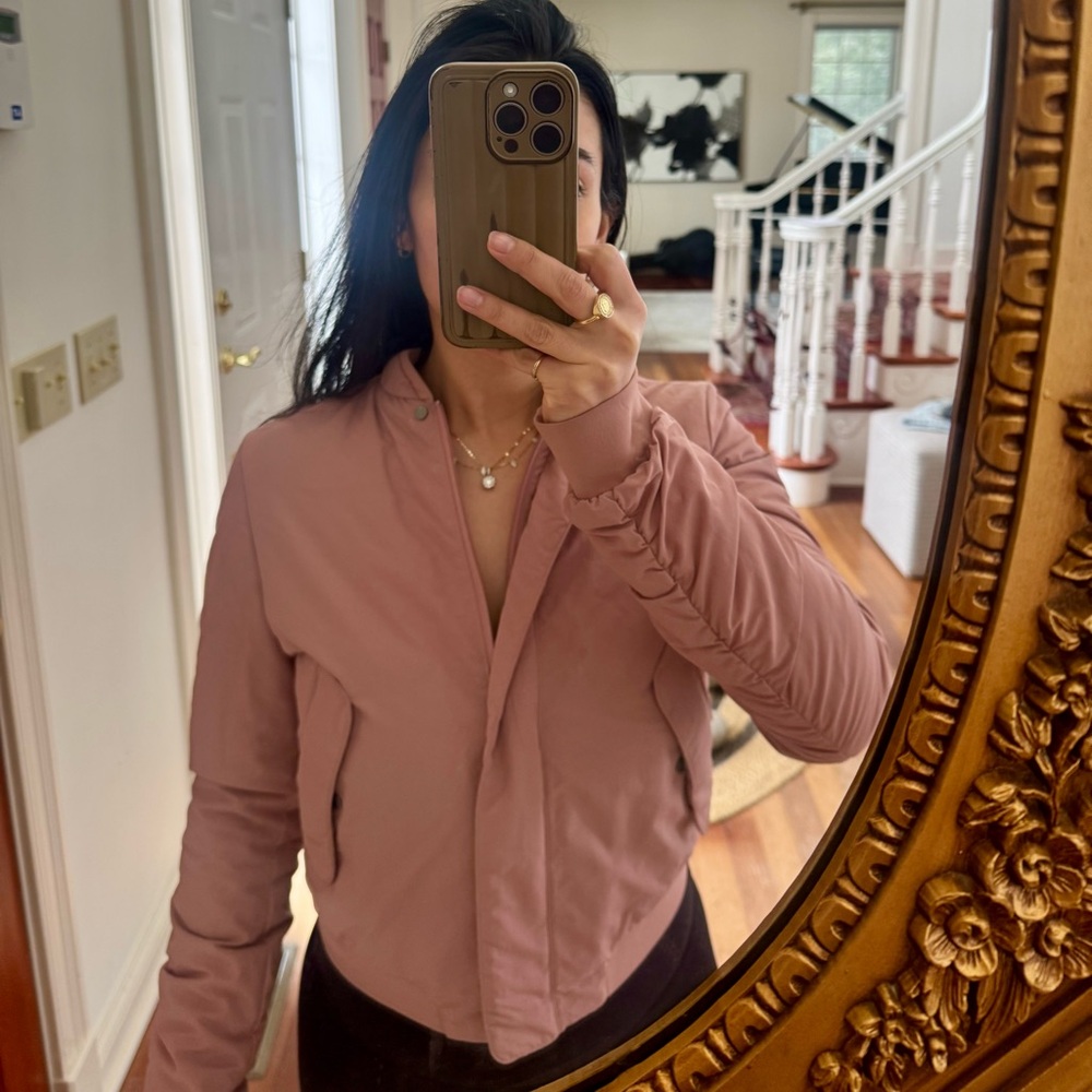 Reversible Lululemon Mauve Bomber Jacket